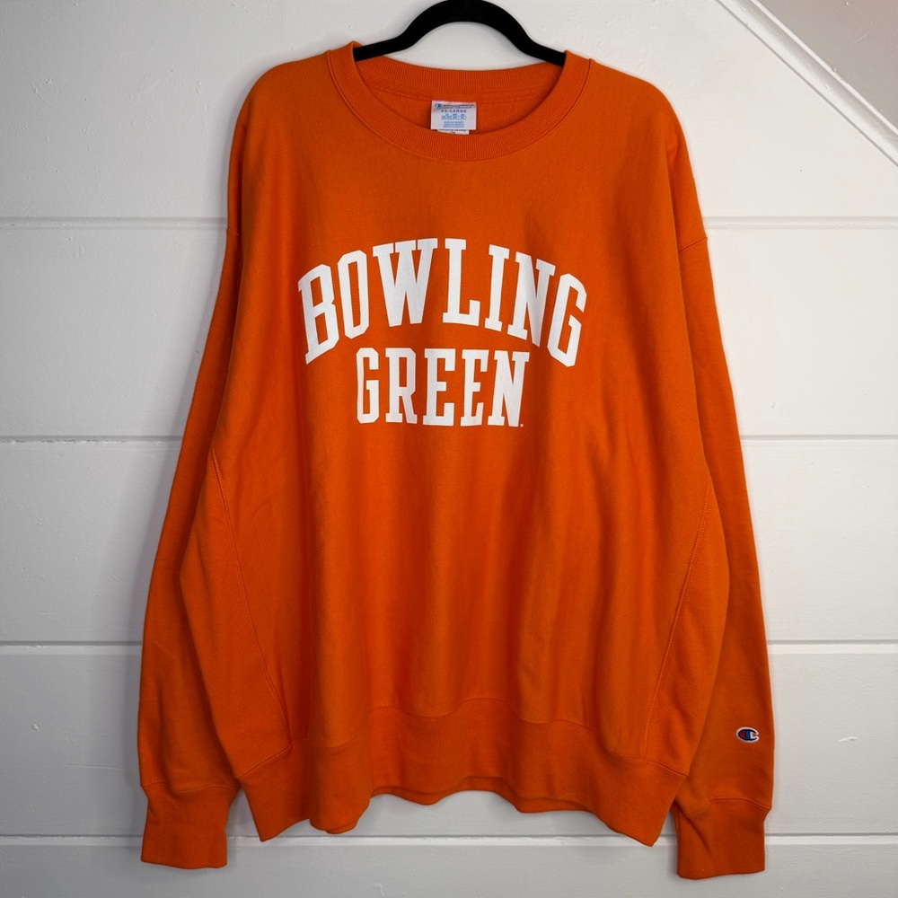 BGSU FALCONS Sweatshirt Crew Neck 2X Champion BOWLING GREEN State University‎